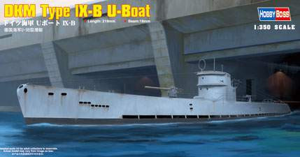 Hobbyboss 1:350 DKM Type IX-B U-Boat 83507 hajó makett
