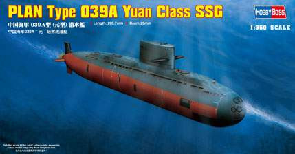 Hobbyboss 1:350 039A Yuan Class SSG 83510 tengeralattjáró makett