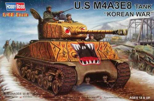 Hobbyboss 1:48 U.S. M4A3E8 Korean War 84804 harcjármű makett