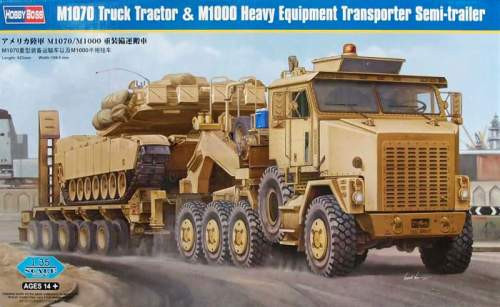 Hobbyboss 1:35 M1070 Truck Tractor & M1000 85502 harcjármű makett