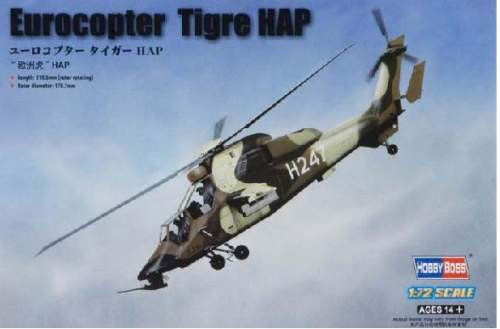 Hobbyboss 1:72 Eurocopter Tigre Hap 87210 helikopter makett