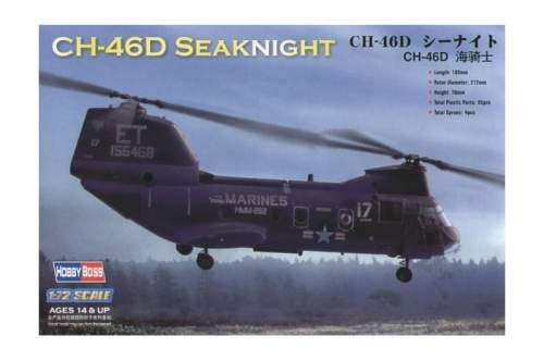 Hobbyboss 1:72 CH-46D Seaknight 87213 helikopter makett