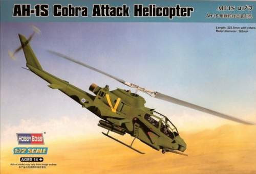 Hobbyboss 1:72 AH-1S Cobra Attack 87225 helikopter makett