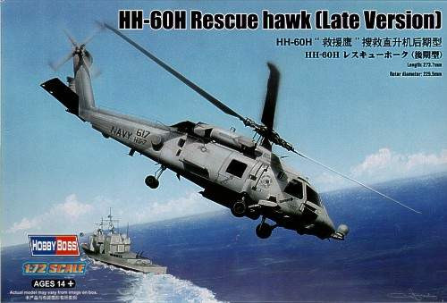 Hobbyboss 1:72 HH-60H Rescue hawk late version 87233 helikopter makett