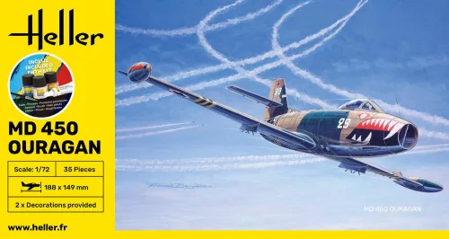 Heller 1:72 STARTER KIT MD 450 Ouragan