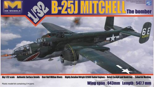 HK Model 1:32 B-25J Mitchell Glass Nose
