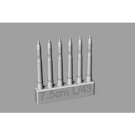 Hauler 1:72 7,5cm L/43 ammo for Pz.IV ausf.G/H/J