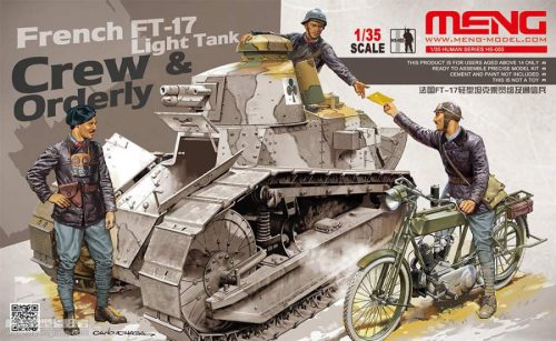 Meng Model 1:35 - French FT-17 Light Tank Crew & Orderly