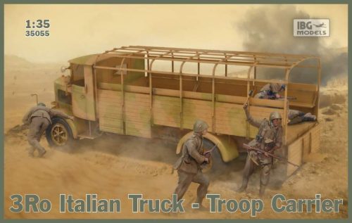 IBG 1:35 3Ro Italian Truck Troop Carrier harcjármű makett