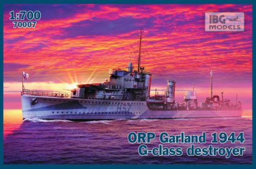 IBG 1:700 ORP Garland 1944 G-class Destroyer hajó makett