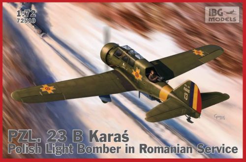 IBG 1:72 PZL.23 B Karaś in Romanian Service repülő makett
