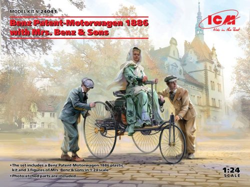ICM 1:24 Benz Patent-Motorwagen 1886 with Mrs. Benz & Sons