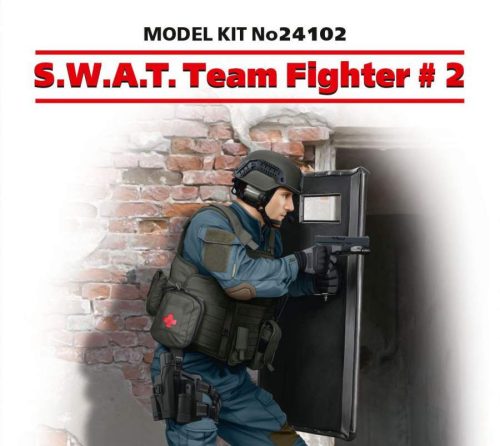 ICM 1:24 S.W.A.T. Team Fighter #2 figura makett