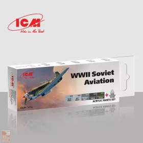 ICM Acrylic Paint Set for WWII Soviet aviation 6 x 12 ml