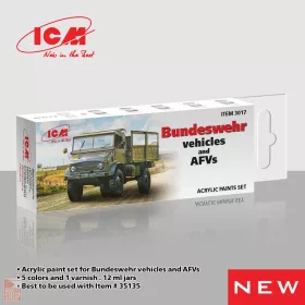ICM Acrylic Paint Set for German military trucks 6 x 12 ml