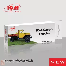 ICM Acrylic Paint Set for USA Cargo Trucks 6 x 12ml