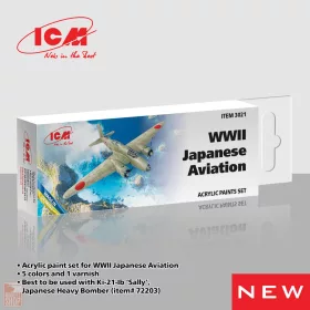 ICM Acrylic Paint Set for WWII Japanese Aviation 6 x 12 ml