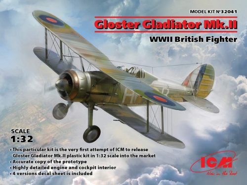 ICM 1:32 Gloster Gladiator Mk.II WWII British Fighter