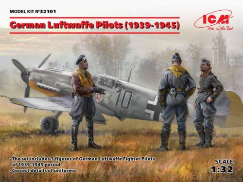 ICM 1:32 German Luftwaffe Pilots (1939-1945) figura makett