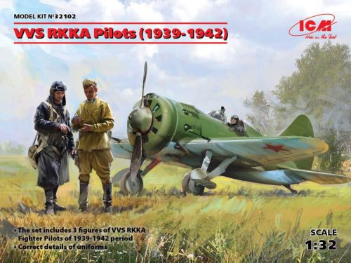 ICM 1:32 VVS RKKA Pilots (1939-1942.) (3 figura) figura makett