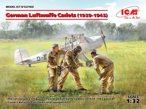 ICM 1:32 German Luftwaffe Cadets (1939-1945) (3 figures) figura makett