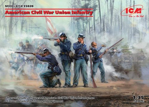 ICM 1:35 American Civil War Union Infantry (100% new molds)