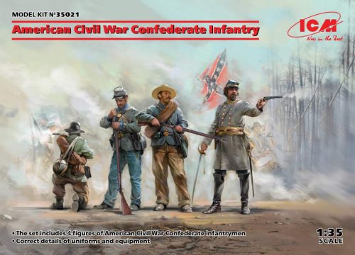 ICM 1:35 American Civil War Confederate Infantry (100% new molds)