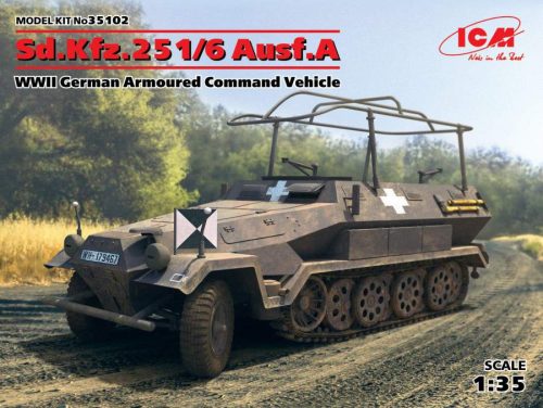 ICM 1:35 Sd.Kfz.251/6 Ausf.A,WWII German Armoured Command Vehicle