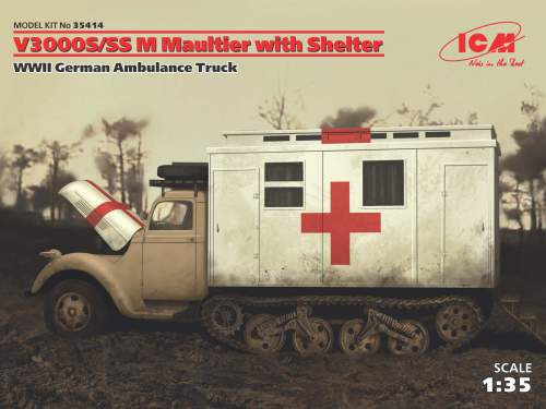 ICM 1:35 V3000S/SS M Maultier with Shelter, WWII German Truck 