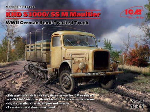 ICM 1:35 KHD S3000/SS M Maultier, WWII German Semi-Tracked Truck