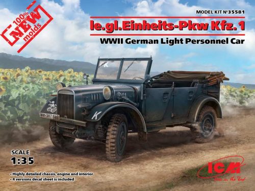 ICM 1:35 Ie.gl.PKW Kfz.1, WWII German Light Personnel Car