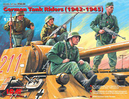 ICM 1:35 - Német harckocsizó figurák (1942-1945)