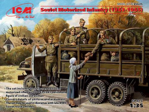 ICM 1:35 Soviet Motorized Infantry (1943-1945), (5 figures)
