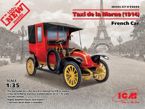 ICM 1:35 Taxi de la Marne (1914) French Car (100% new molds)