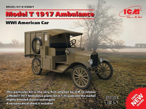 ICM 1:35 Model T 1917 Ambulance, WWI American Car