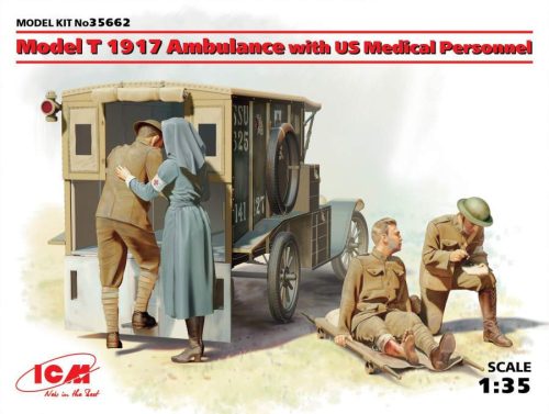 ICM 1:35 Model T 1917 Ambulance with US Medical Personnel 