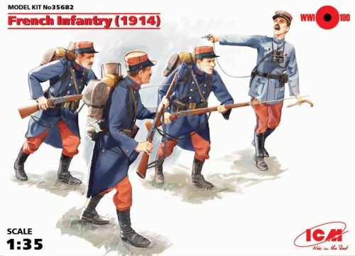 ICM 1:35 French Infantry (1914), (4 figures) 