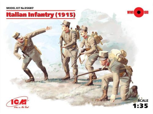 ICM 1:35  Italian Infantry (1915) (4 figures)