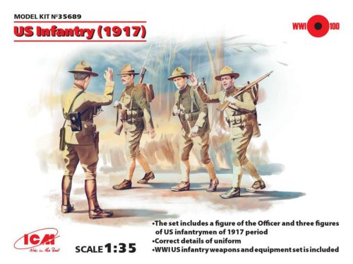 ICM 1:35 US Infantry (1917) (4 figures)