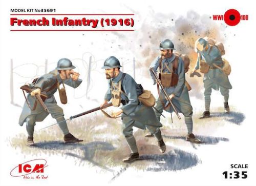 ICM 1:35 - French Infantry (1916) (4 figures)