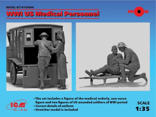 ICM 1:35 WWI US Medical Personnel