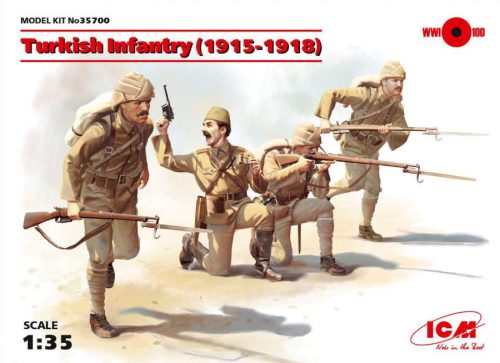 ICM 1:35 Turkish Infantry (1915-1918) (4 figures) figura makett