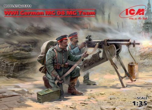 ICM 1:35 WWI German MG08 MG Team (2 figures)