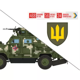   ICM 1:35 Chevrons of Personnel and Camouflage of Military Vehicles of the Ukrainian Army
