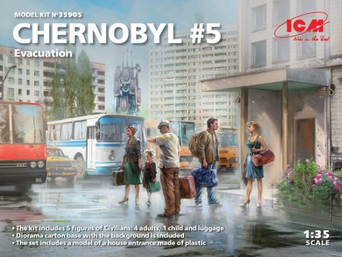 ICM 1:35 Chernobyl#5. Extraction (4 adults, 1 child and luggage)