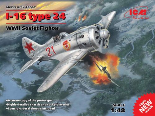 ICM 1:48 Polikarpov I-16 type 24, WWII Soviet Fighter 
