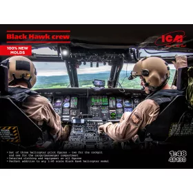 ICM 1:48 Black Hawk crew (3 figures) (100% new moulds)
