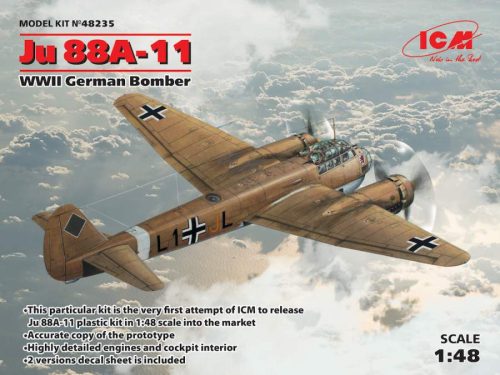ICM 1:48 Ju 88A-11 WWII German Bomber