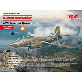   ICM 1:48 B-26B Marauder, WWII American Bomber (100% new molds)