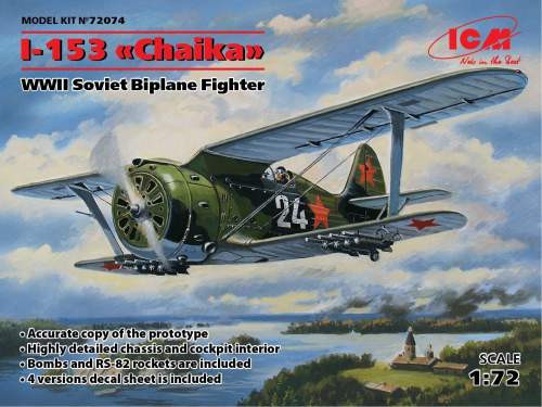ICM 1:72 - ”Chaika”, WWII Soviet Biplane Fighter